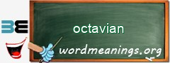 WordMeaning blackboard for octavian